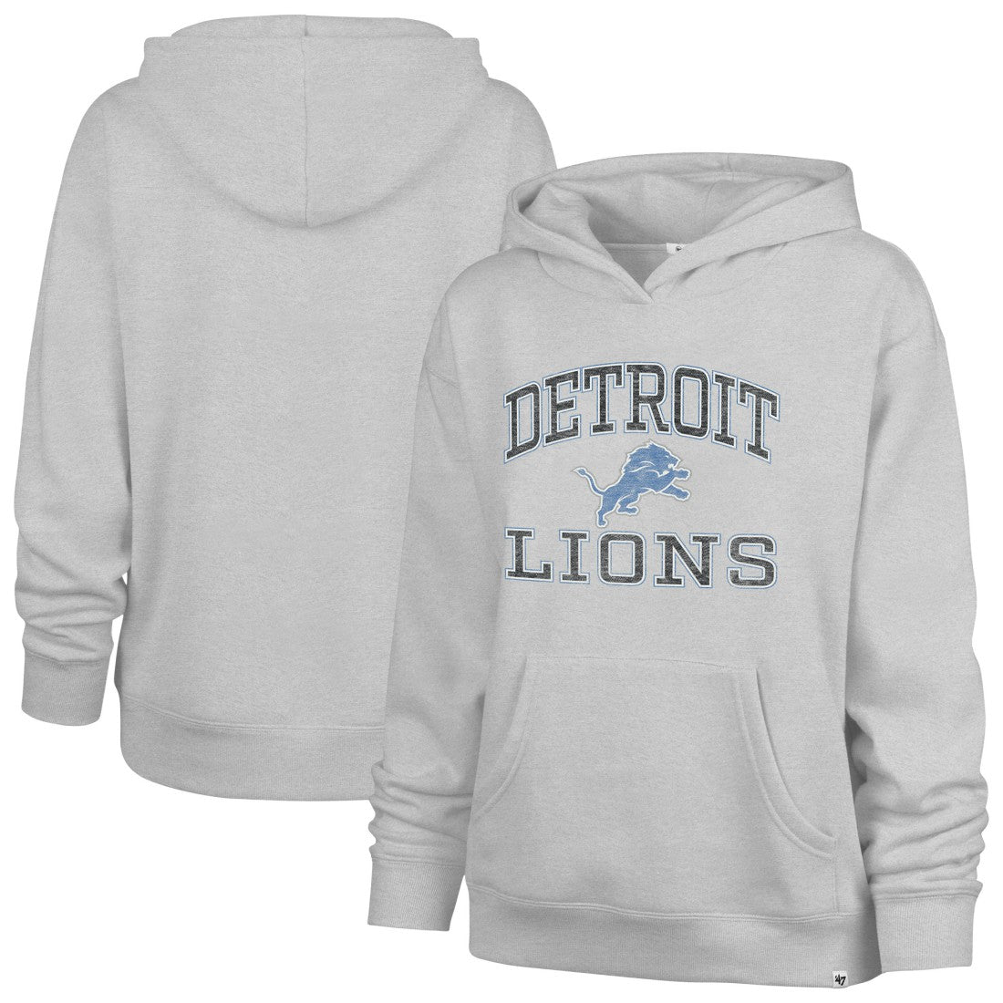 Detroit Lions '47 Women's Clarity Naomi Hoodie Gray | 47 brand