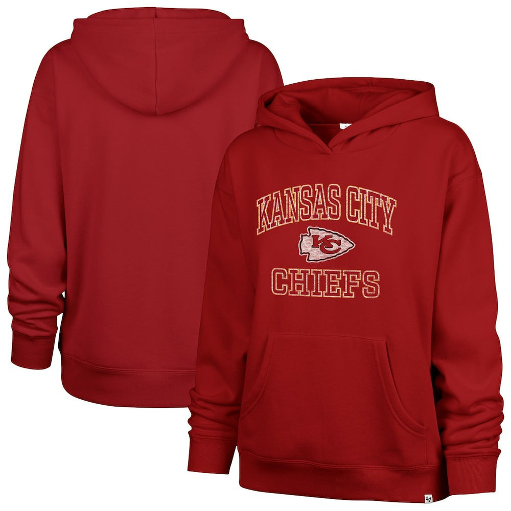 Kansas City Chiefs '47 Women's Clarity Naomi Hoodie Red | 47 brand
