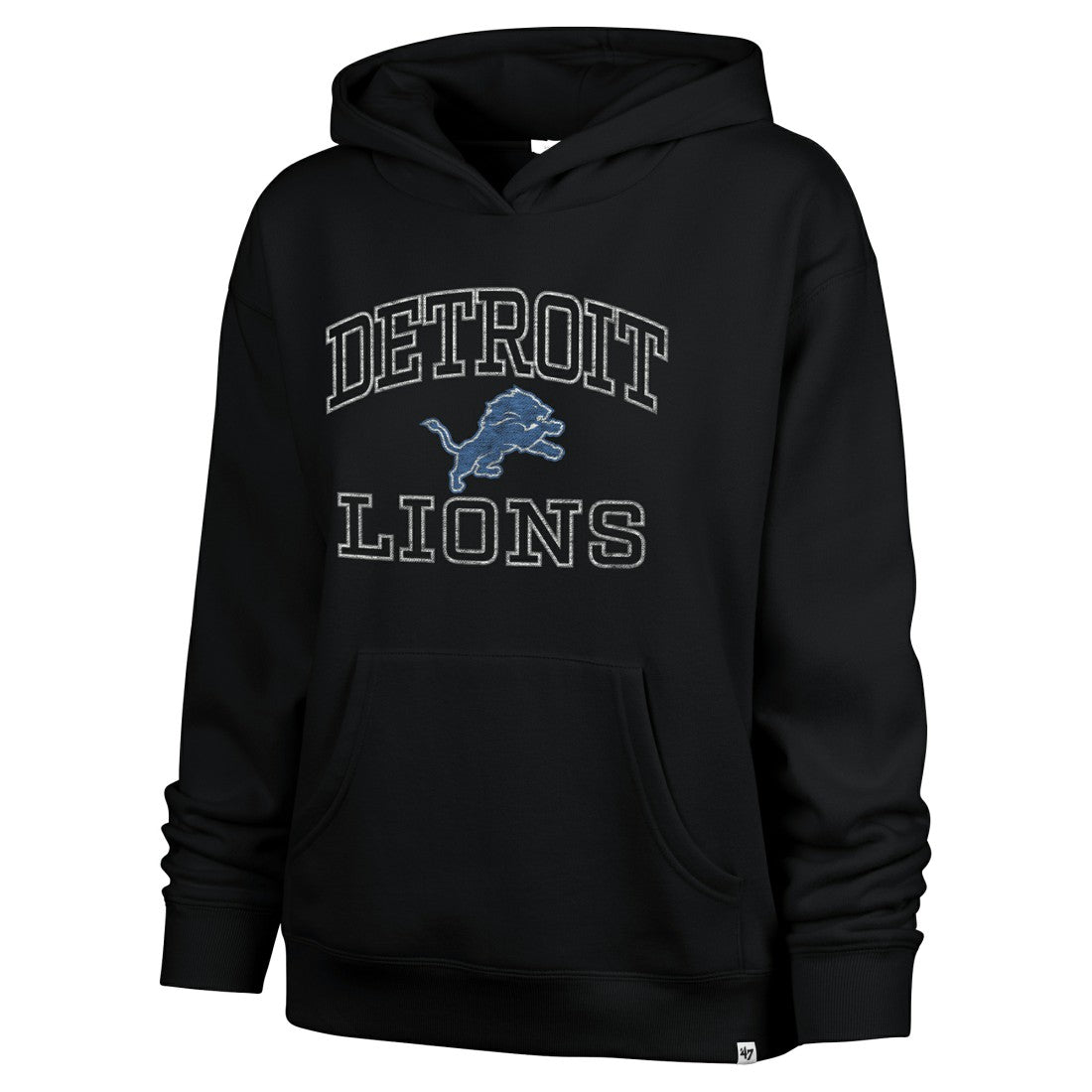 Detroit Lions '47 Women's Clarity Naomi Hoodie Black | 47 brand