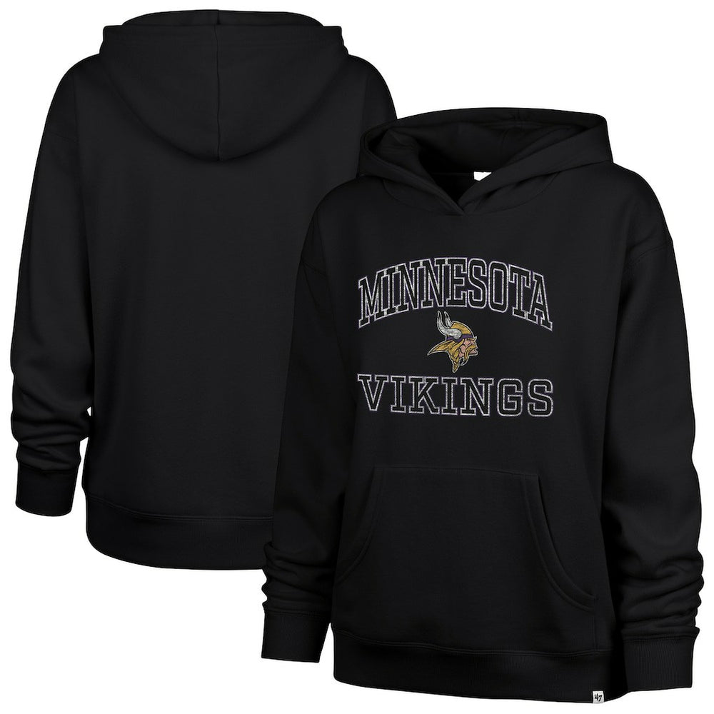 Minnesota Vikings '47 Women's Clarity Naomi Hoodie Black | 47 brand
