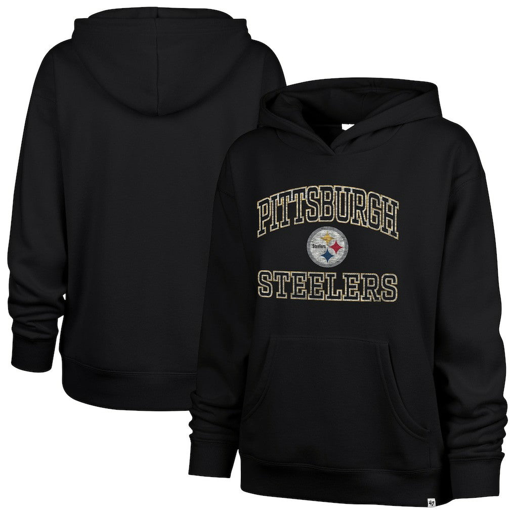 Pittsburgh Steelers '47 Women's Clarity Naomi Hoodie Black | 47 brand