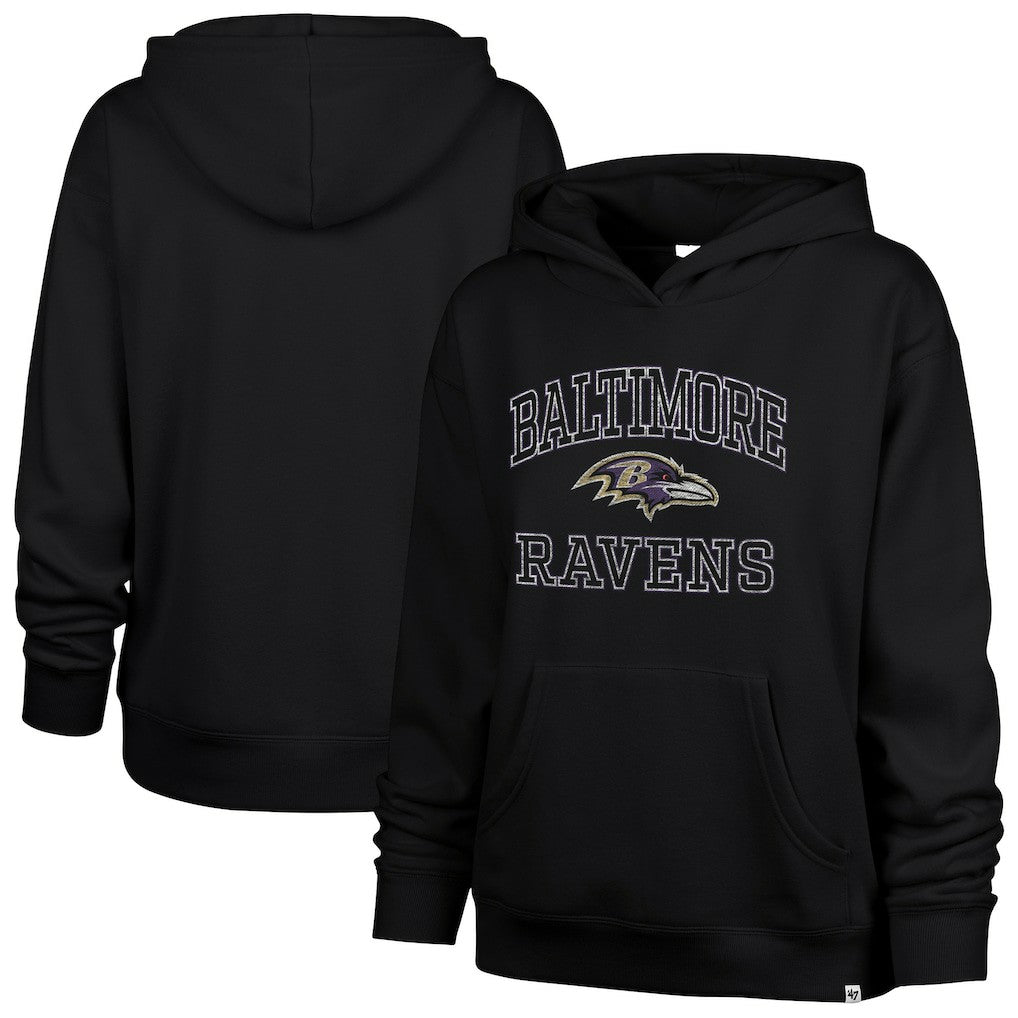 Baltimore Ravens '47 Women's Clarity Naomi Hoodie Black | 47 brand
