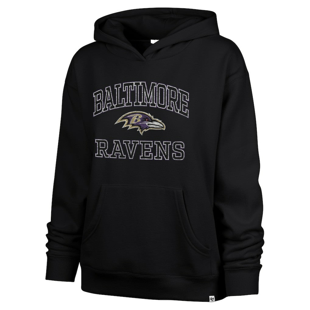 Baltimore Ravens '47 Women's Clarity Naomi Hoodie Black | 47 brand