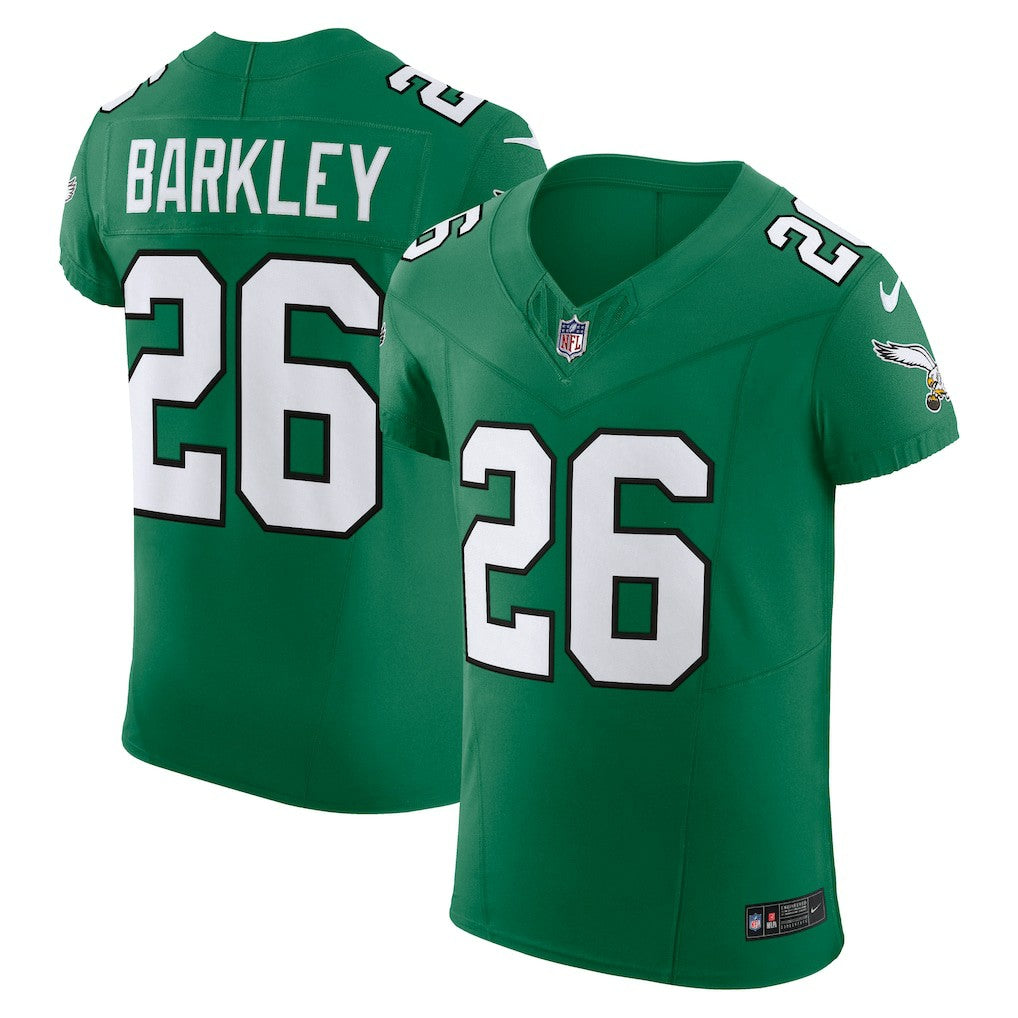 Saquon Barkley Philadelphia Eagles Alternate Vapor F.U.S.E. Elite Jersey Kelly Green | Nike for Sale