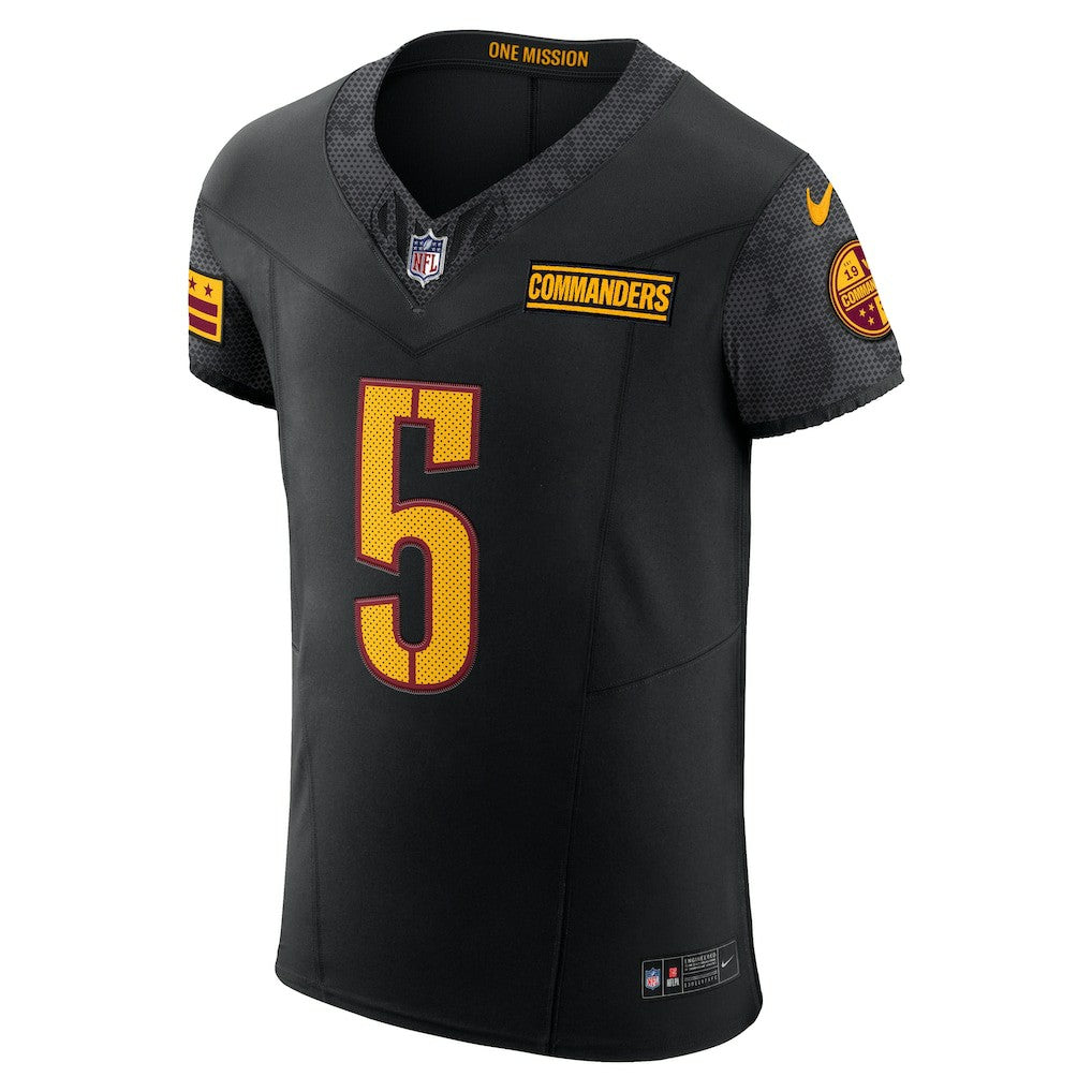 Jayden Daniels Washington Commanders Alternate Vapor F.U.S.E. Elite Jersey Black | Nike for Sale