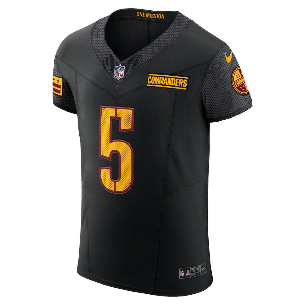 Jayden Daniels Washington Commanders Alternate Vapor F.U.S.E. Elite Jersey Black | Nike for Sale