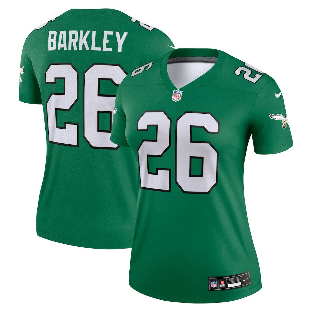 Saquon Barkley Philadelphia Eagles Women's Legend Player Performance Top Kelly Green | Nike for Sale