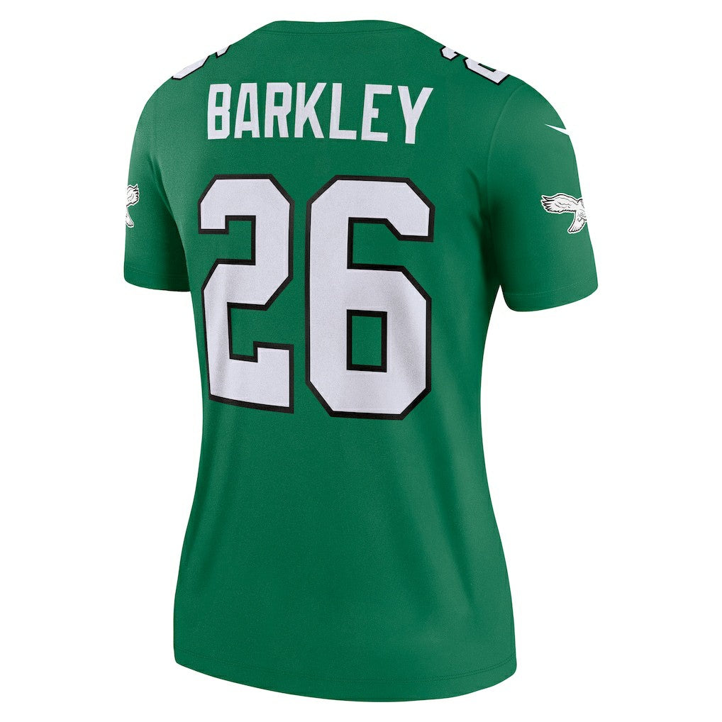 Saquon Barkley Philadelphia Eagles Women's Legend Player Performance Top Kelly Green | Nike for Sale