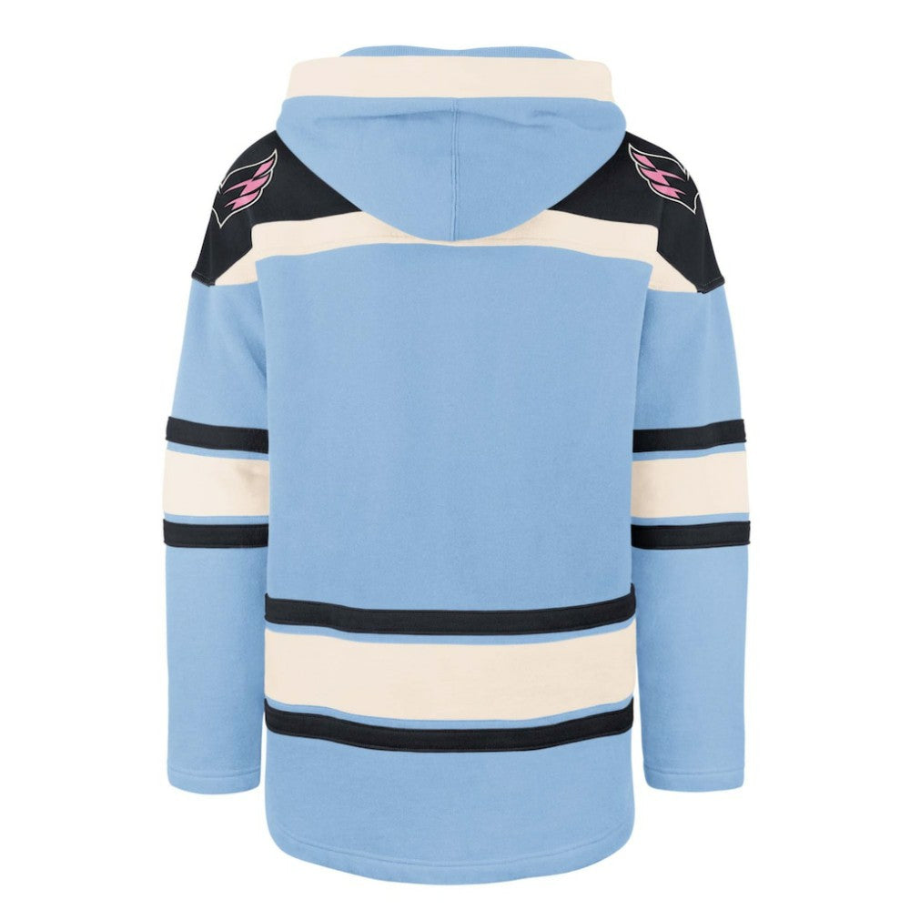Washington Capitals '47 Cherry Blossom Lacer Pullover Hoodie - Light Blue - NHL