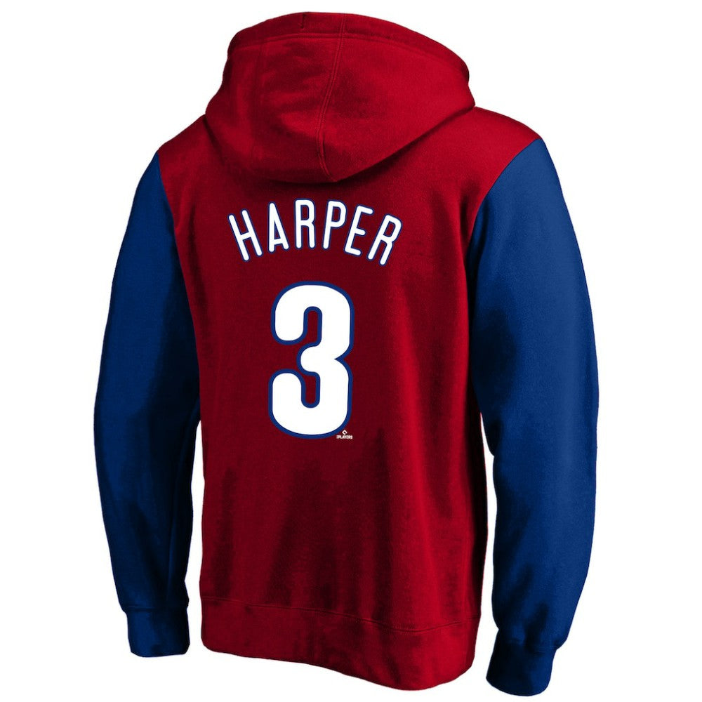 Bryce Harper Philadelphia Phillies Profile Big & Tall Name & Number Fleece Pullover Hoodie - MLB