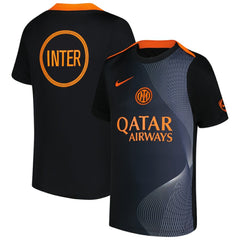 Inter Milan Youth 2025/26 Third Academy Pro Pre-Match Dri-Fit Top Black | Nike Sale
