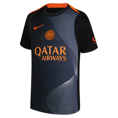 Inter Milan Youth 2025/26 Third Academy Pro Pre-Match Dri-Fit Top Black | Nike Sale