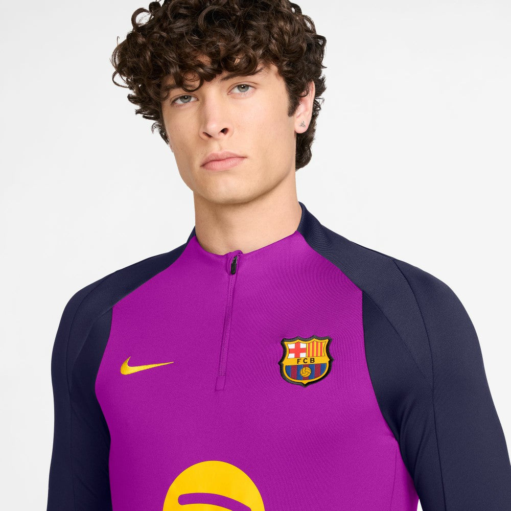 Barcelona 2025/26 Strike Drill Quarter-Zip Long Sleeve Dri-FIT Top Purple | Nike Online