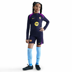 Barcelona Youth 2025/26 Strike Drill Quarter-Zip Dri-FIT Long Sleeve Top Navy | Nike discount