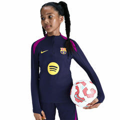 Barcelona Youth 2025/26 Strike Drill Quarter-Zip Dri-FIT Long Sleeve Top Navy | Nike discount