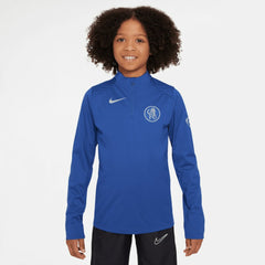Chelsea Youth 2025/26 Strike Drill Quarter-Zip Dri-FIT Long Sleeve Top Blue | Nike Sale