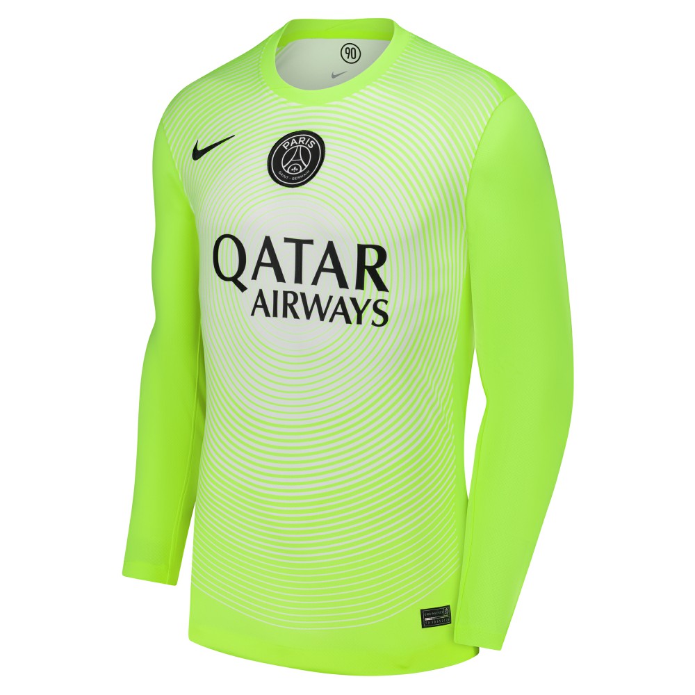 Paris Saint-Germain 2025/26 Third Goalkeeper Replica Long Sleeve Jersey Neon Green | Nike discount