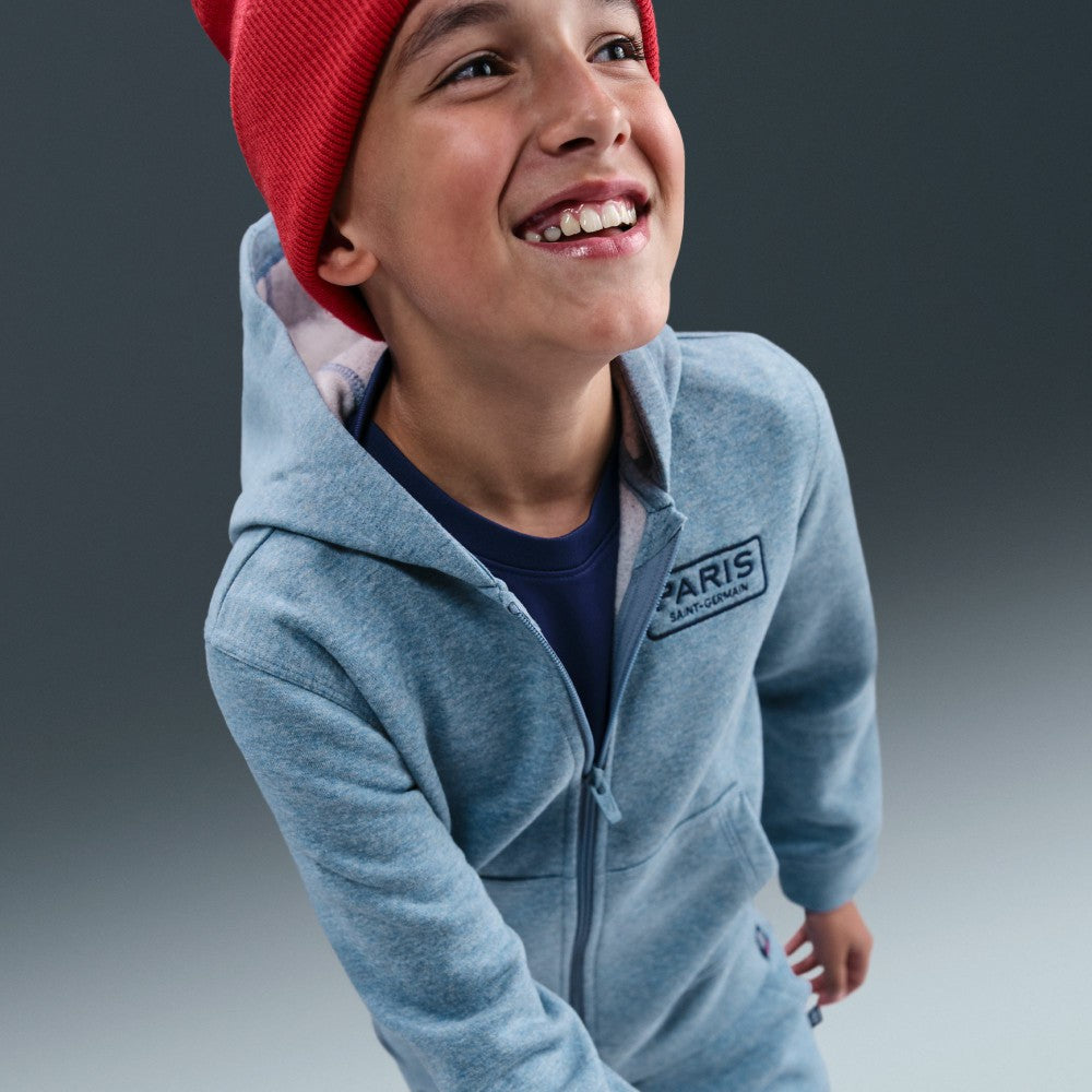 Paris Saint-Germain Youth Club Full-Zip Hoodie Heather Blue | Nike discount