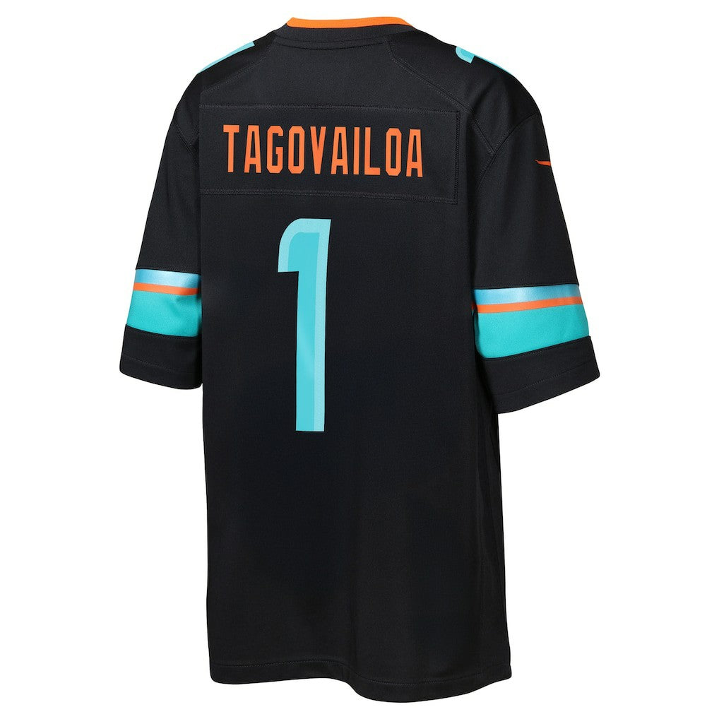 Tua Tagovailoa Miami Dolphins Youth 2025 Rivalries Collection Game Jersey Pitch Blue | Nike for Sale