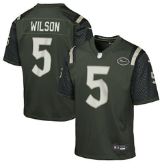 Garrett Wilson New York Jets Youth 2025 Rivalries Collection Game Jersey Gotham Green | Nike for Sale