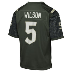 Garrett Wilson New York Jets Youth 2025 Rivalries Collection Game Jersey Gotham Green | Nike for Sale