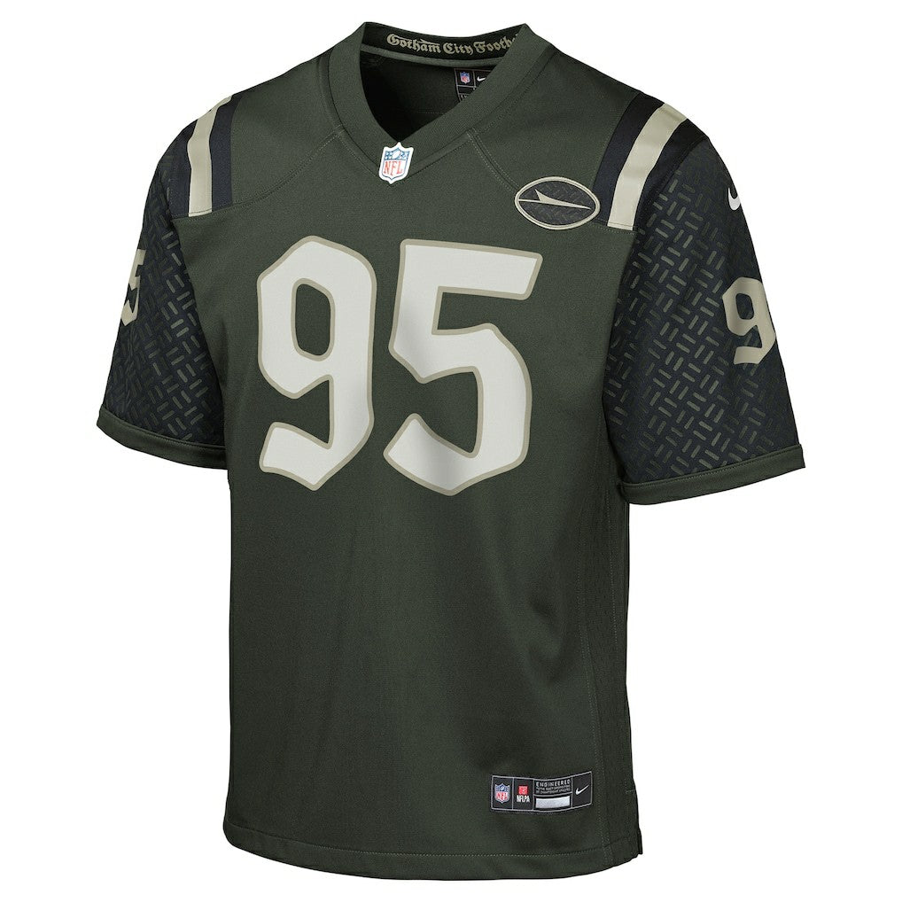 Quinnen Williams New York Jets Youth 2025 Rivalries Collection Game Jersey Gotham Green | Nike for Sale