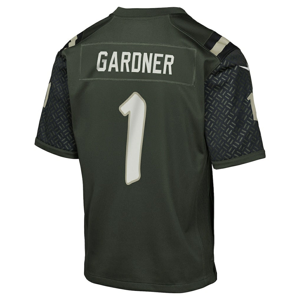 Ahmad Sauce Gardner New York Jets Youth 2025 Rivalries Collection Game Jersey Gotham Green | Nike for Sale