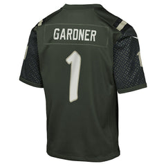 Ahmad Sauce Gardner New York Jets Youth 2025 Rivalries Collection Game Jersey Gotham Green | Nike for Sale