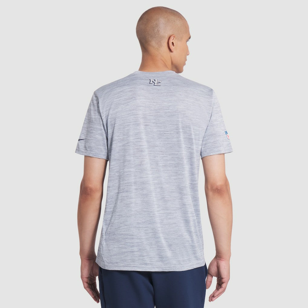 New England Patriots 2025 Rivalries Collection Sideline Velocity Dri-FIT T-Shirt Silver | Nike for Sale