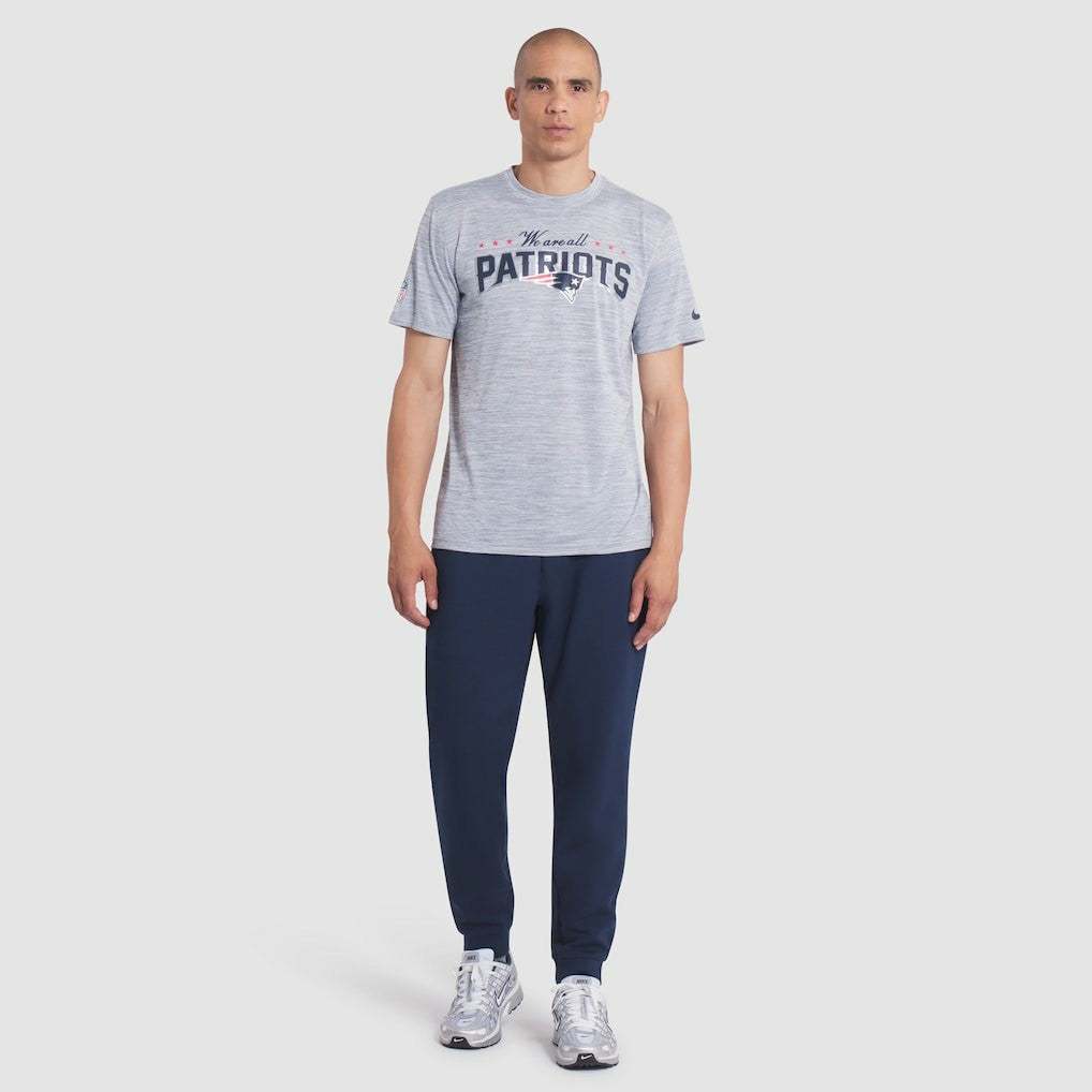 New England Patriots 2025 Rivalries Collection Sideline Velocity Dri-FIT T-Shirt Silver | Nike for Sale