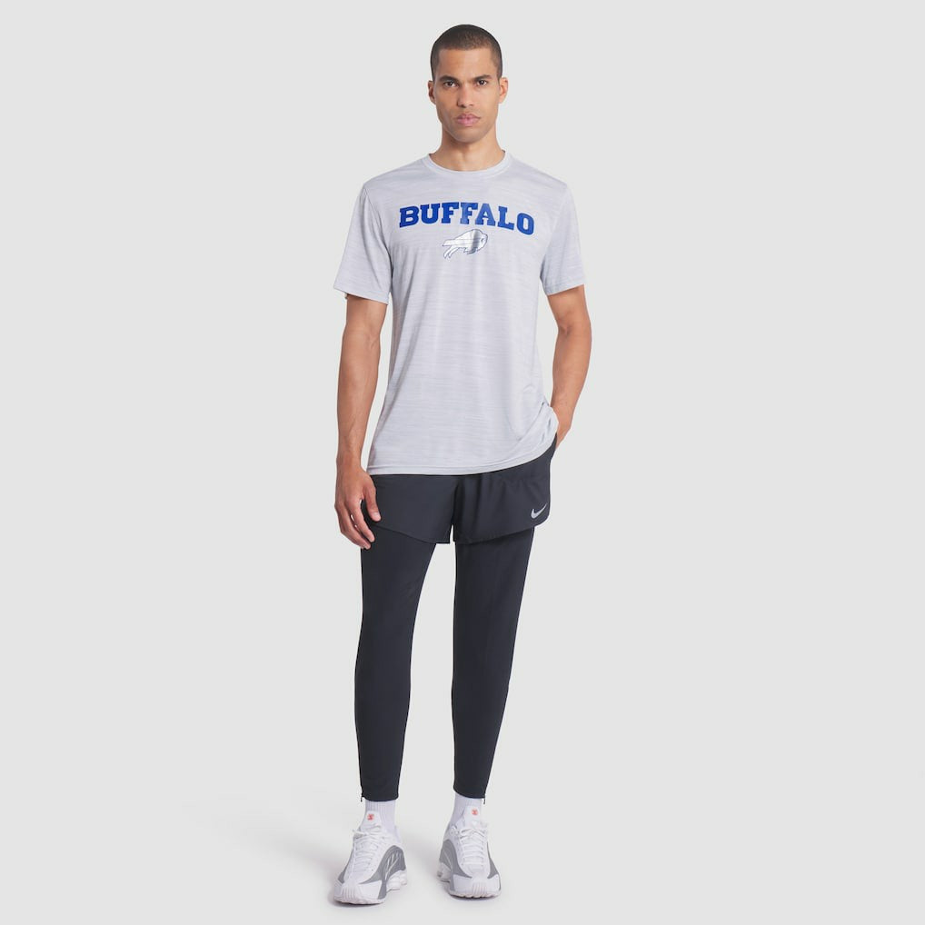 Buffalo Bills 2025 Rivalries Collection Sideline Velocity Dri-FIT T-Shirt White | Nike for Sale