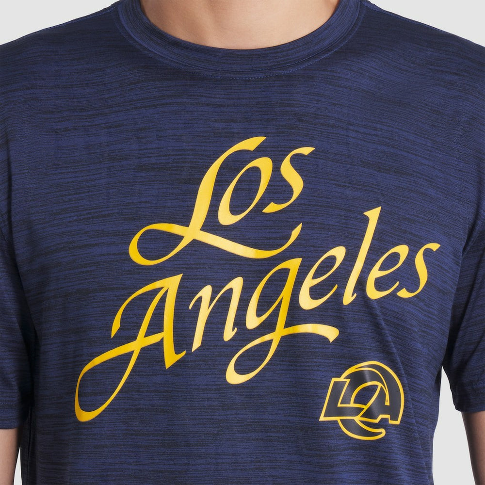 Los Angeles Rams 2025 Rivalries Collection Sideline Velocity Dri-FIT T-Shirt Midnight Blue | Nike for Sale