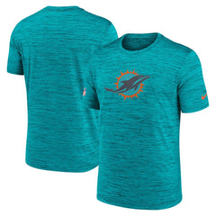 Miami Dolphins 2025 Rivalries Collection Sideline Velocity Dri-FIT T-Shirt Turbo Green | Nike for Sale