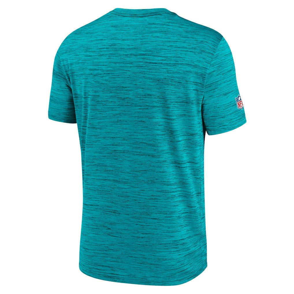 Miami Dolphins 2025 Rivalries Collection Sideline Velocity Dri-FIT T-Shirt Turbo Green | Nike for Sale
