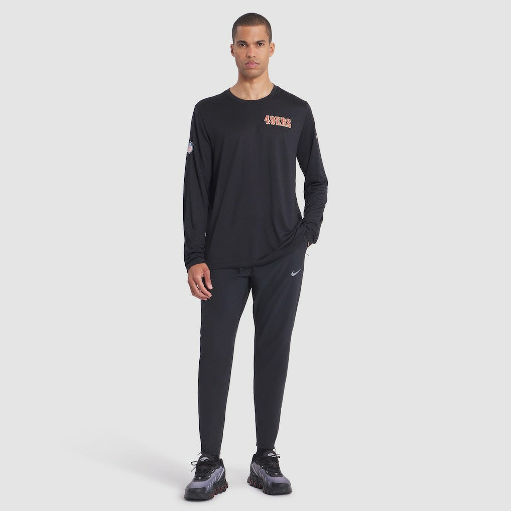 San Francisco 49ers 2025 Rivalries Collection Sideline Legend Dri-FIT Long Sleeve T-Shirt Black | Nike for Sale