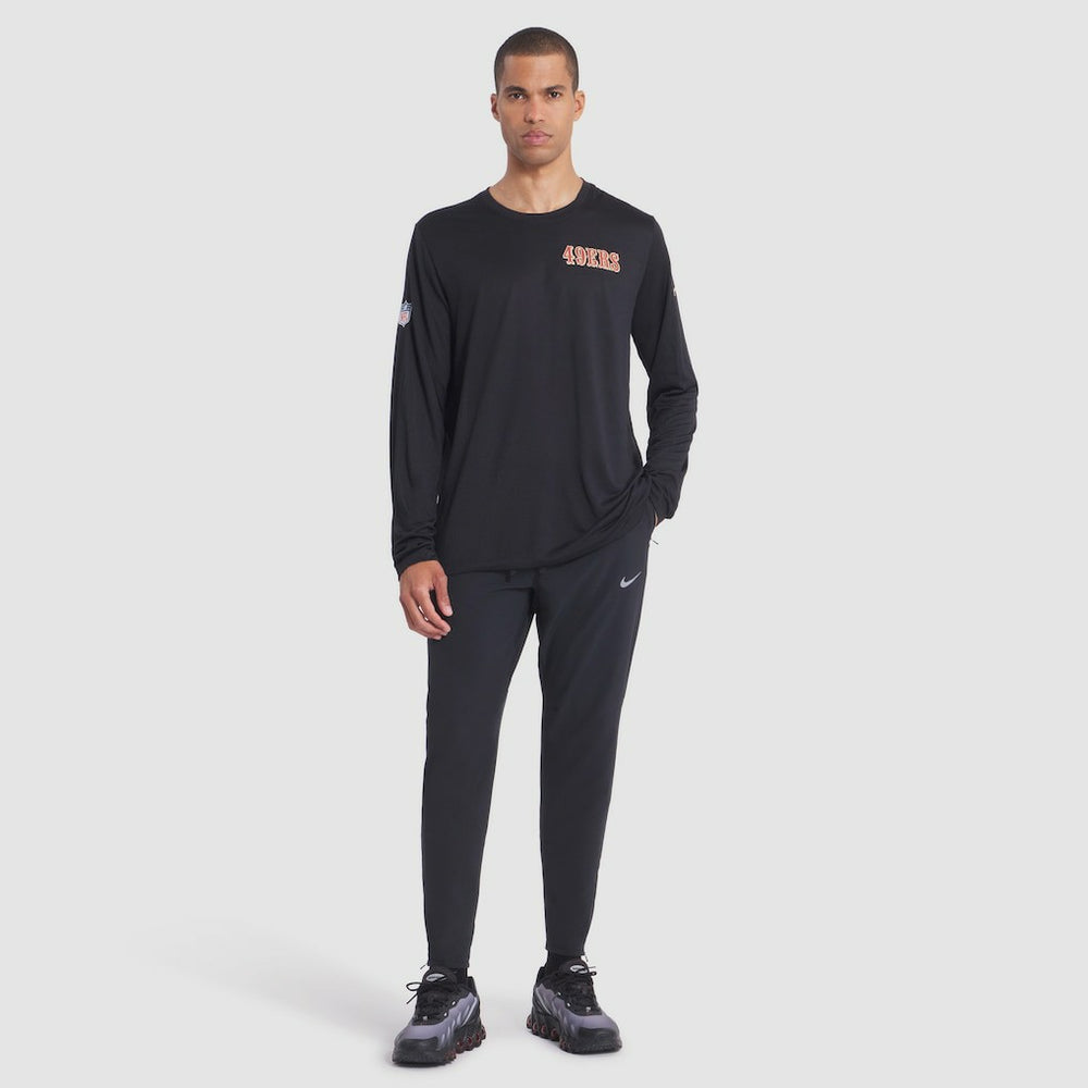 San Francisco 49ers 2025 Rivalries Collection Sideline Legend Dri-FIT Long Sleeve T-Shirt Black | Nike for Sale