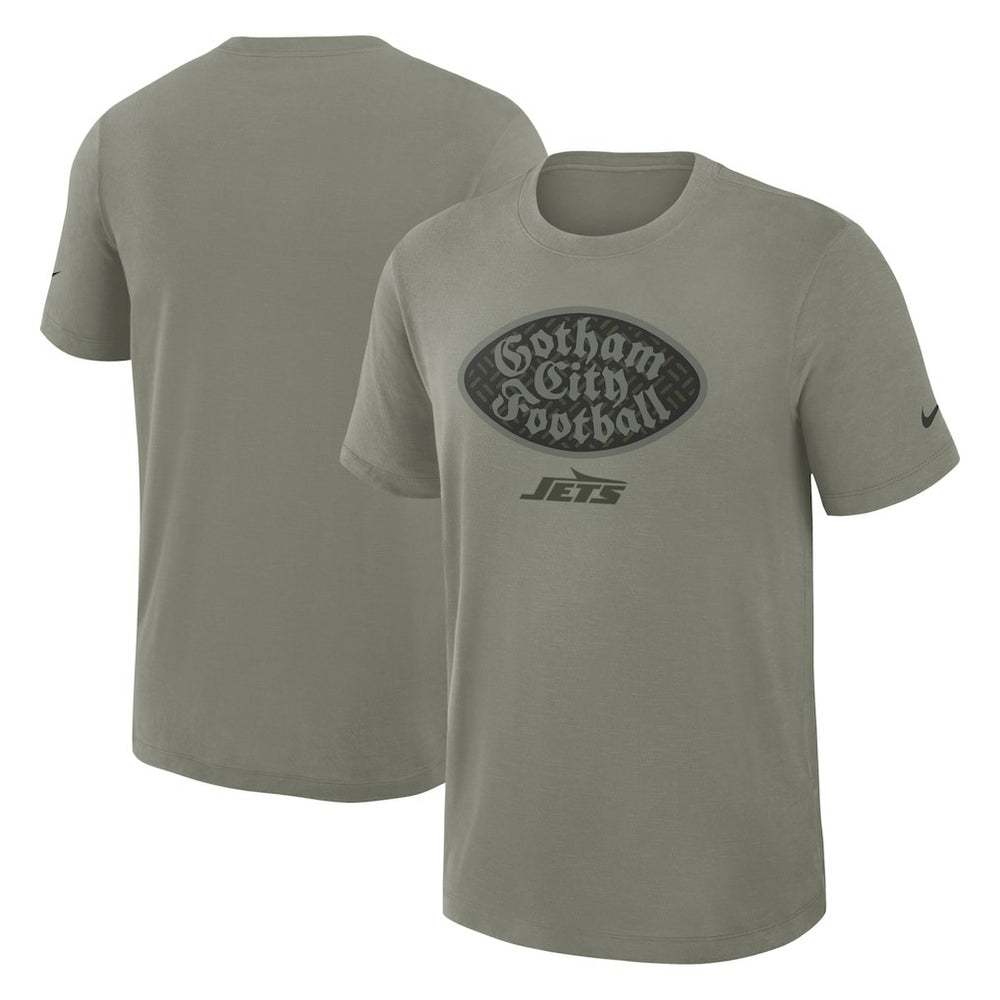 New York Jets 2025 Rivalries Collection Slub Dri-FIT T-Shirt Dark Stucco | Nike for Sale