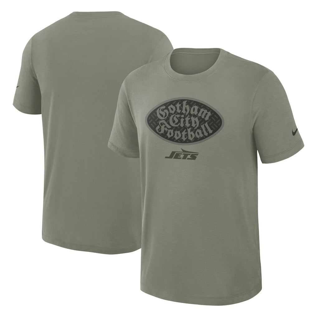 New York Jets 2025 Rivalries Collection Slub Dri-FIT T-Shirt Dark Stucco | Nike for Sale