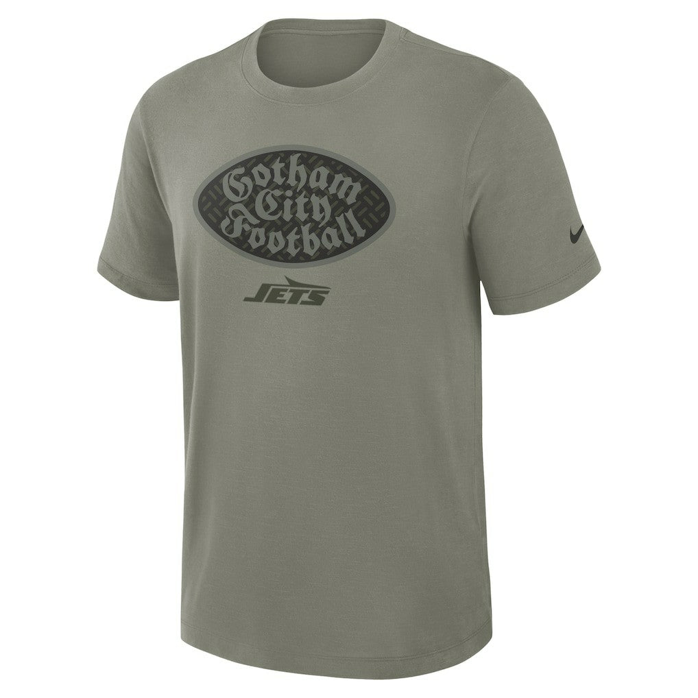 New York Jets 2025 Rivalries Collection Slub Dri-FIT T-Shirt Dark Stucco | Nike for Sale