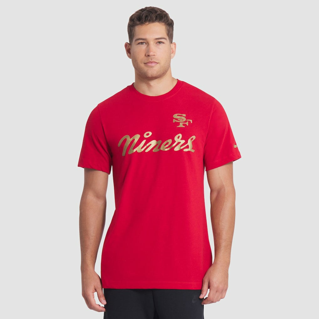 San Francisco 49ers 2025 Rivalries Collection Slub Dri-FIT T-Shirt Scarlet | Nike for Sale