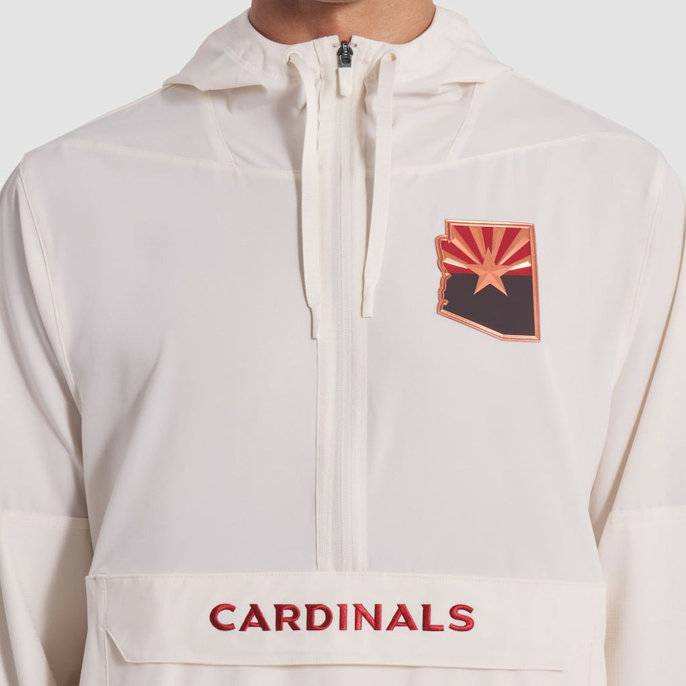 Arizona Cardinals 2025 Rivalries Collection Sideline Anorak Half-Zip Hoodie Jacket Natural | Nike for Sale