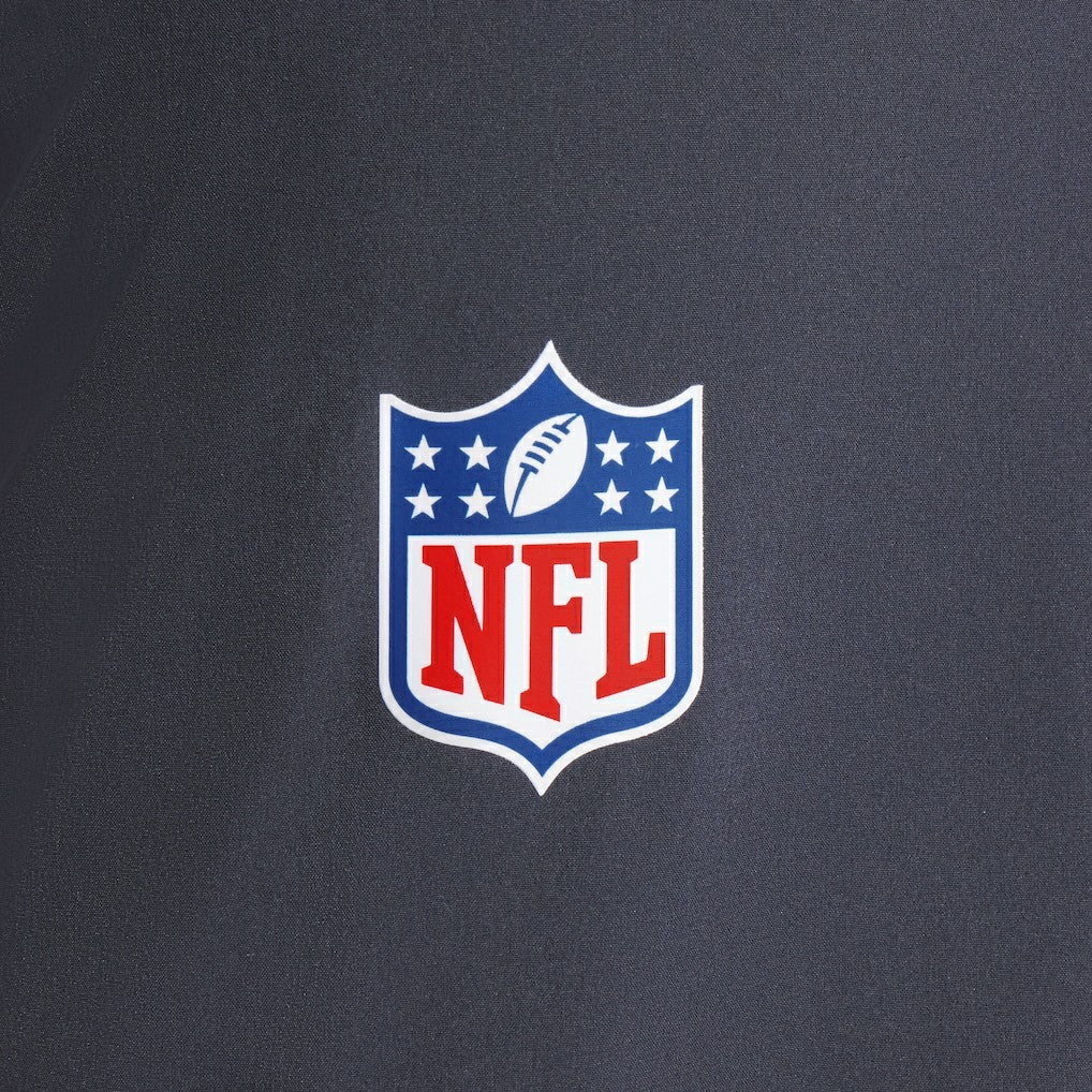Miami Dolphins 2025 Rivalries Collection Sideline Anorak Half-Zip Hoodie Jacket Pitch Blue | Nike for Sale