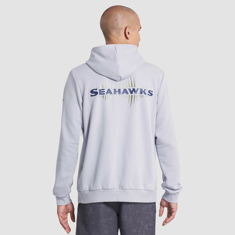 Seattle Seahawks 2025 Rivalries Collection Standard Issue Sideline Dri-FIT Hoodie Wolf Gray | Nike for Sale