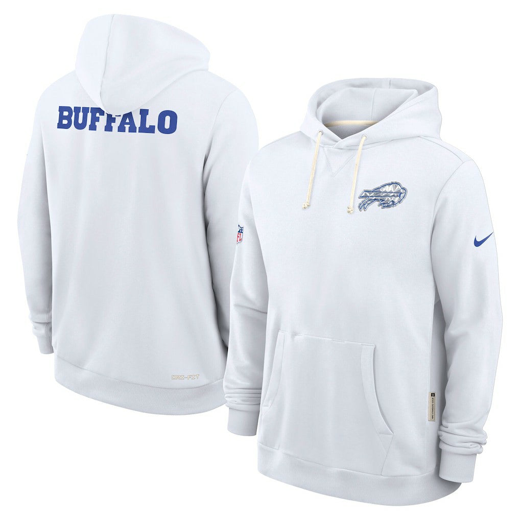 Buffalo Bills 2025 Rivalries Collection Standard Issue Sideline Dri-FIT Hoodie White | Nike for Sale