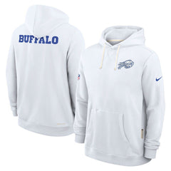 Buffalo Bills 2025 Rivalries Collection Standard Issue Sideline Dri-FIT Hoodie White | Nike for Sale