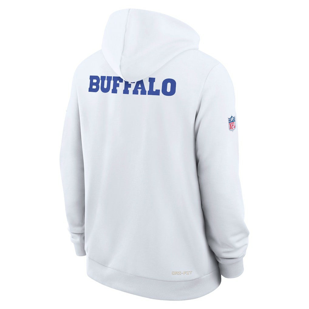 Buffalo Bills 2025 Rivalries Collection Standard Issue Sideline Dri-FIT Hoodie White | Nike for Sale
