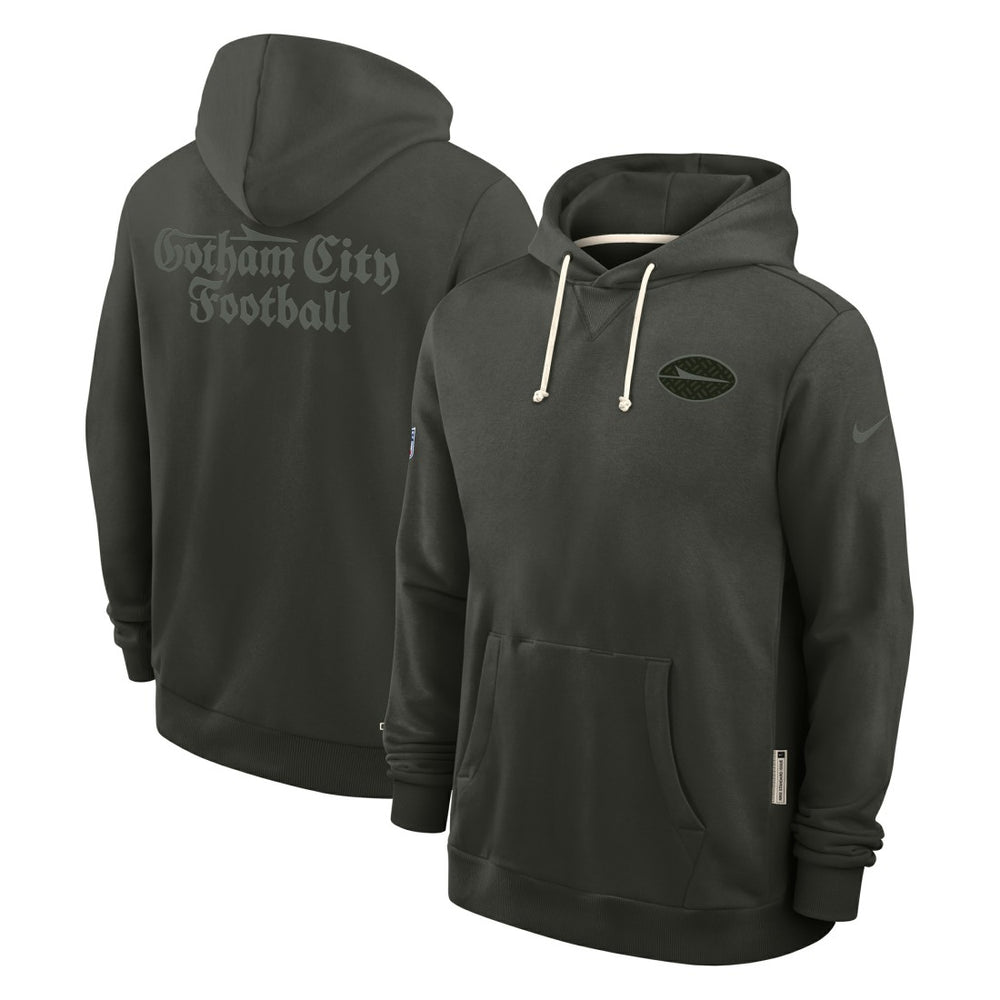 New York Jets 2025 Rivalries Collection Standard Issue Sideline Dri-FIT Hoodie Gotham Green | Nike for Sale