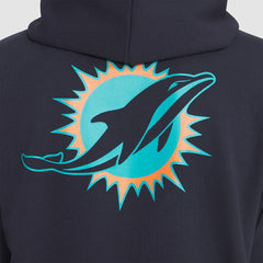 Miami Dolphins 2025 Rivalries Collection Standard Issue Sideline Dri-FIT Hoodie Pitch Blue | Nike for Sale