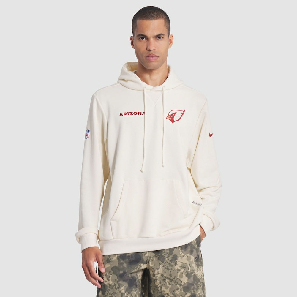 Arizona Cardinals 2025 Rivalries Collection Standard Issue Sideline Dri-FIT Hoodie Natural | Nike for Sale