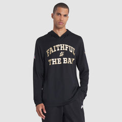 San Francisco 49ers 2025 Rivalries Collection Sideline Dri-FIT Long Sleeve Hoodie T-Shirt Black | Nike for Sale